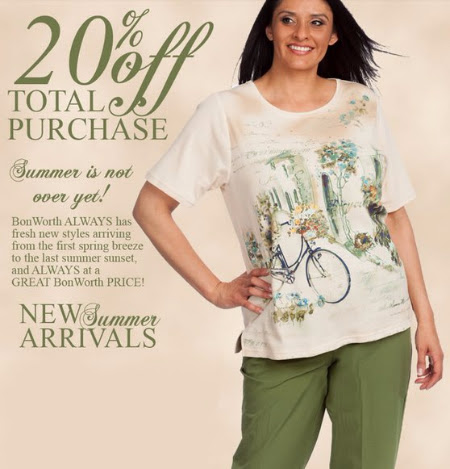 Don't miss out! Shop in store and take 20% off your total purchase.