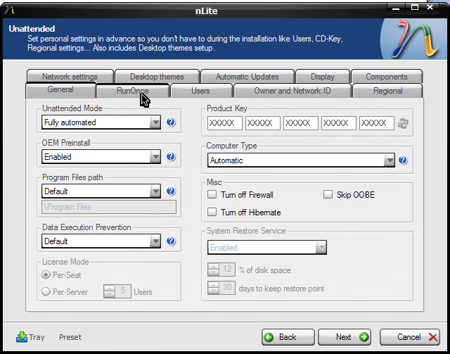 Winxp Cd Key. Product Key. RunOnce, nothing