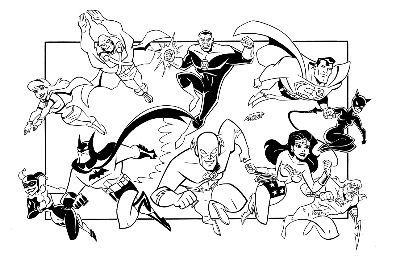 DC ics Justice League Coloring Pages