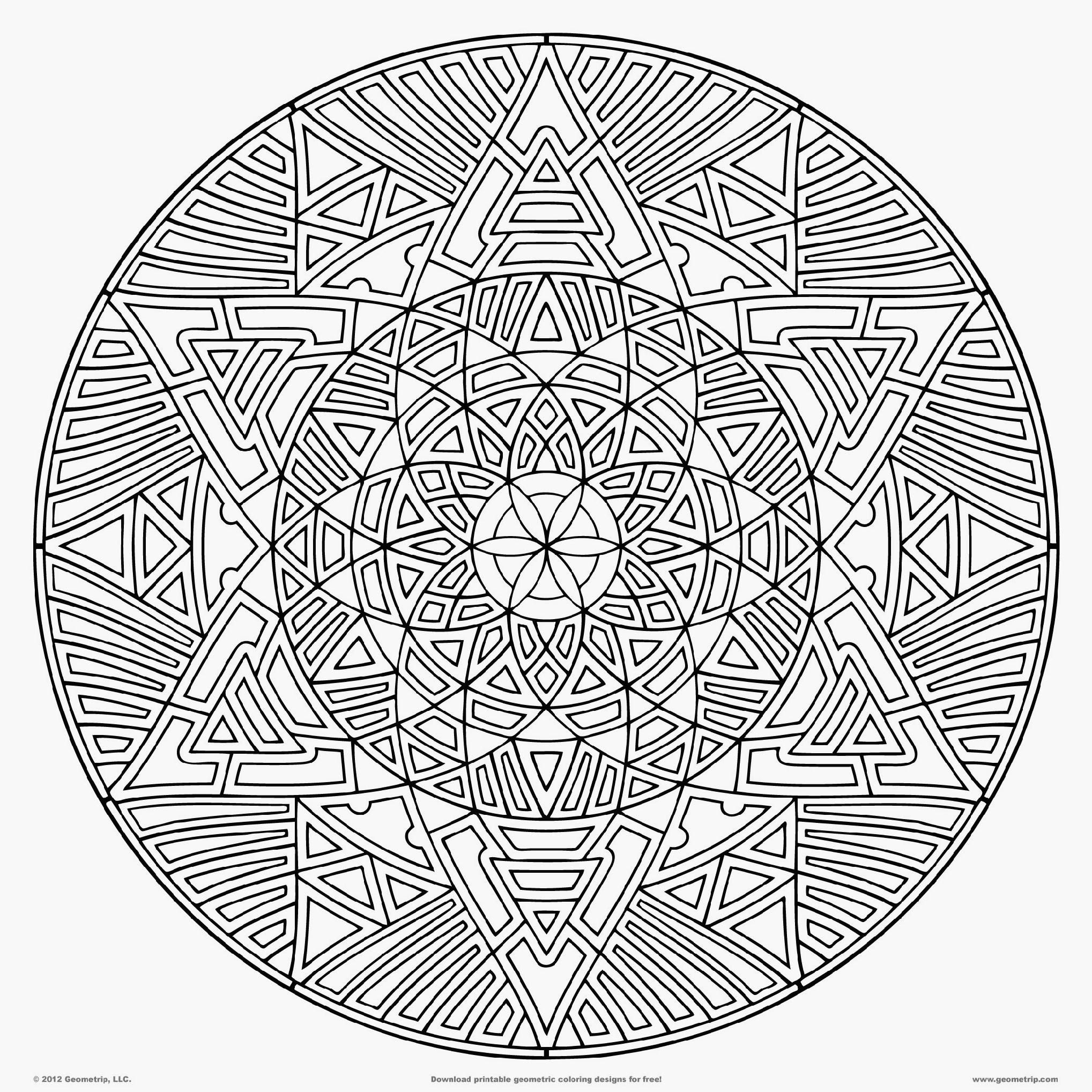 Difficult Mandala Coloring Pages - Coloring Home
