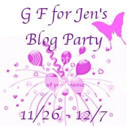 Gluten Free for Jen Blog Anniversary Giveaway. Free Blogger sign up event