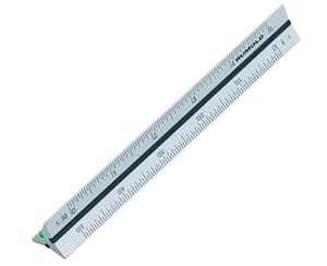 Pocket Size 15cm Aluminium Triangular Scale Ruler 1:2.5 1 ...