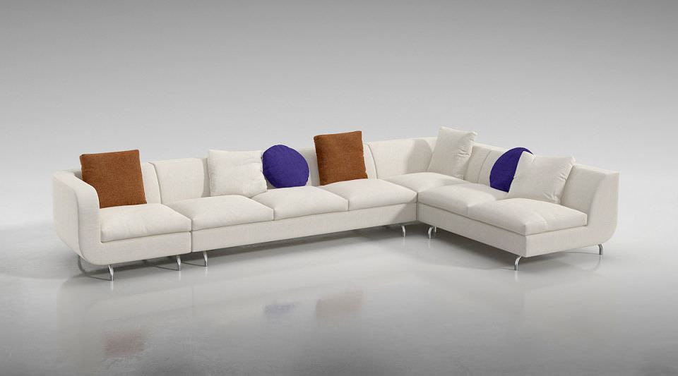 Modern Large Sofa Furniture. 3D Model - CGTrader.