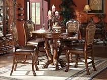 Hot Sale Dresden 5-Piece Counter Height Dining Set, Table/4 Chairs, Cherry Oak Finish