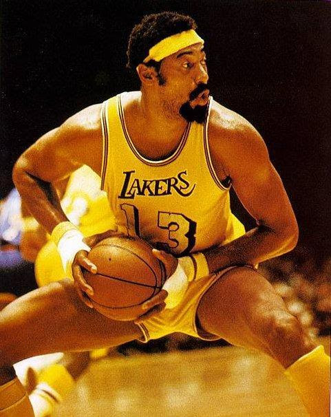 Between his reputation and her being a sucker for yellow headbands and matching, knee-length socks, can you blame me? Wilt Chamberlain