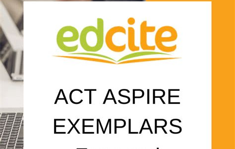 Reading Pdf exemplar writing test items act aspire Nook PDF