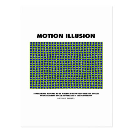 Motion Illusion (Optical Illusion) Post Card