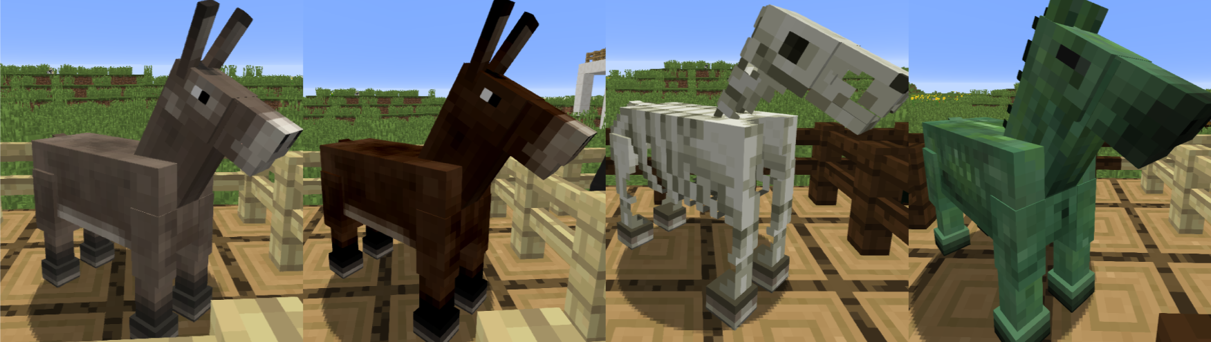 マインクラフト 馬の入手方法や繁殖 馬小屋の作り方などについてのまとめ マイクラモール
