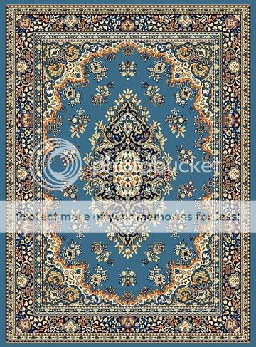 blue persian rugs