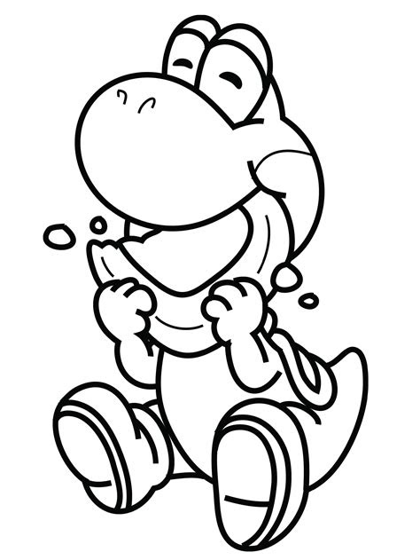  yoshi coloring pages educative printable