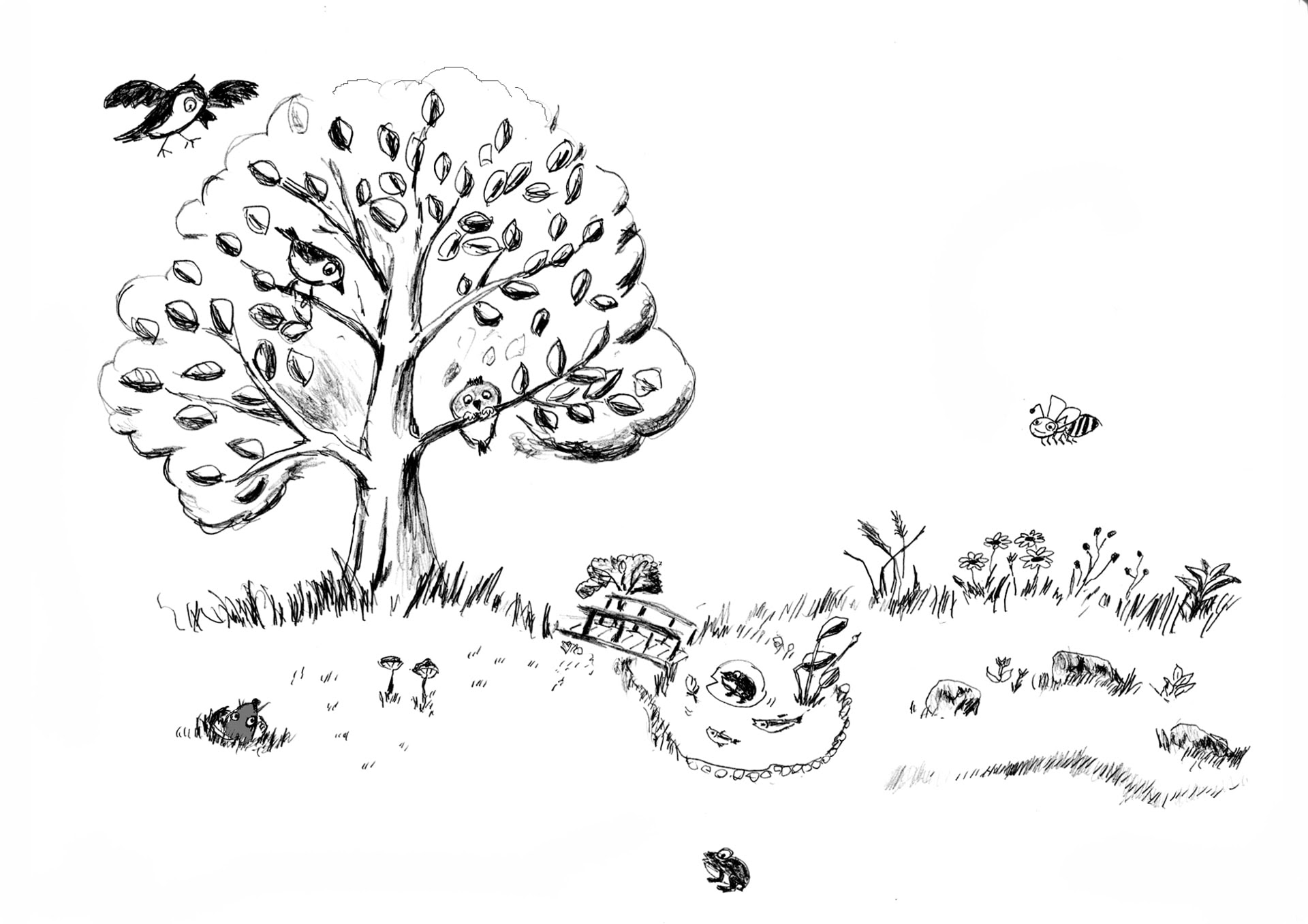 情報誌用に春のイラストを沢山描きました 暮らしの中のちょこっとアート