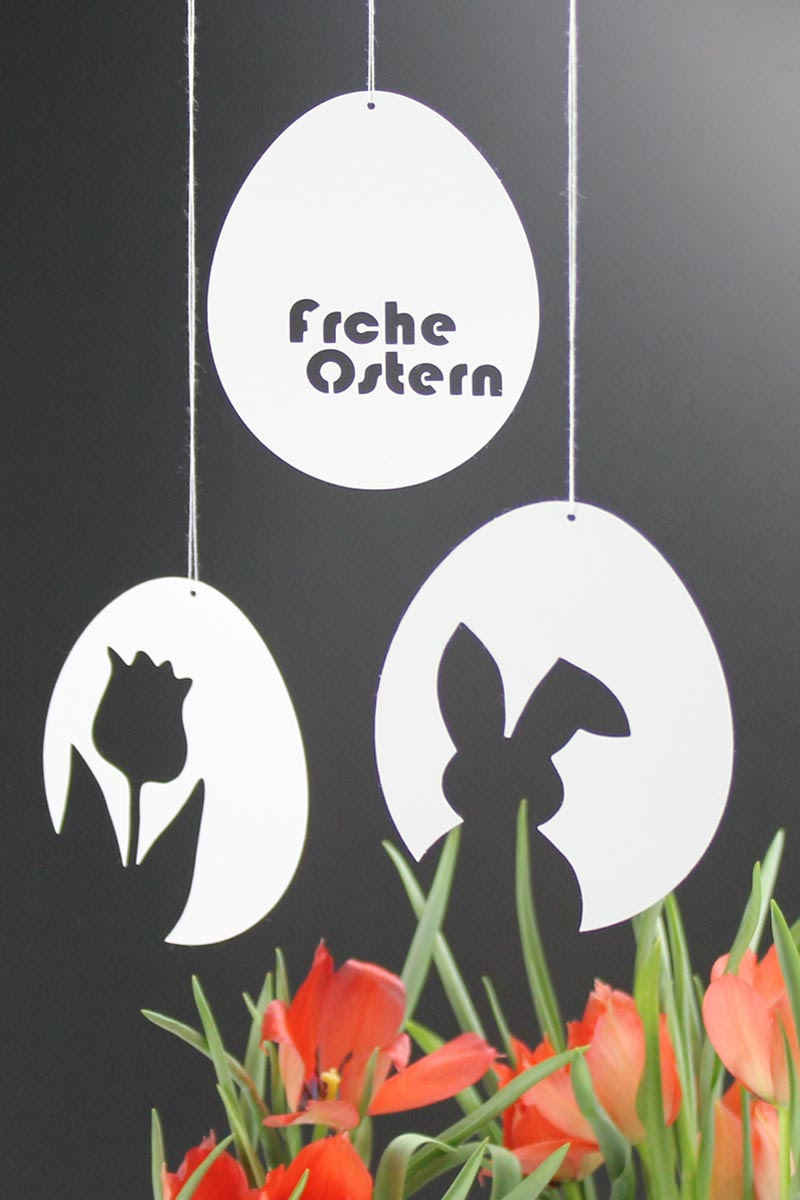3 Vorlagen für schnelle & schlichte Osterdeko aus Papier ...