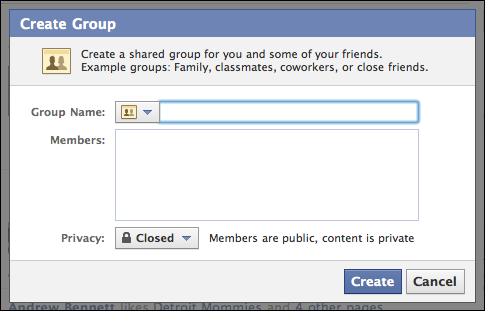 create a facebook. facebook create facebook group 2. I decided to create a behind-the-scenes 