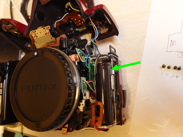 ペンタックス K 30の黒死病を修理 虹色の旋律