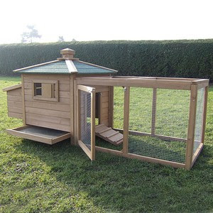 CHICKEN COOP &amp; RUN HEN HOUSE POULTRY ARK HOME NEST RUN COUP CUBE SHAPE 
