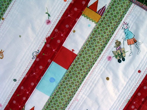 funky quilt close up