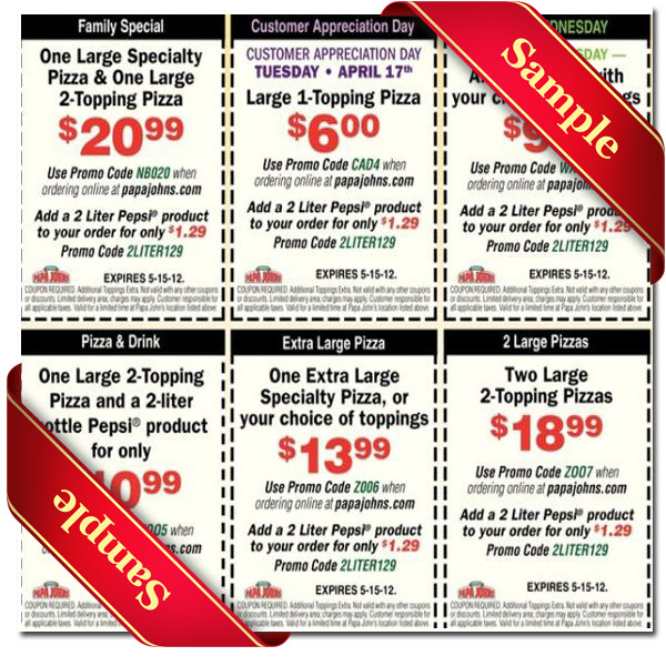 Coupon papa johns 50 off