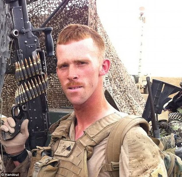 Anger: U.S. Marine Corporal Joshua Boston's letter to Senator Diane Feinstein telling her that he will not comply with her proposed legislation to ban assault weapons has gone viral