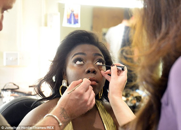 Farewell: Hannah Barrett looked radiant before she lost her place in the show on Sunday night 