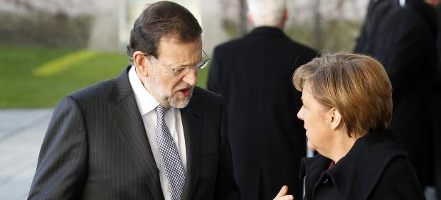 Angela Merkel y Mariano Rajoy