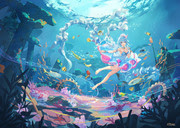 女の子 水中 Pixiv年鑑 B
