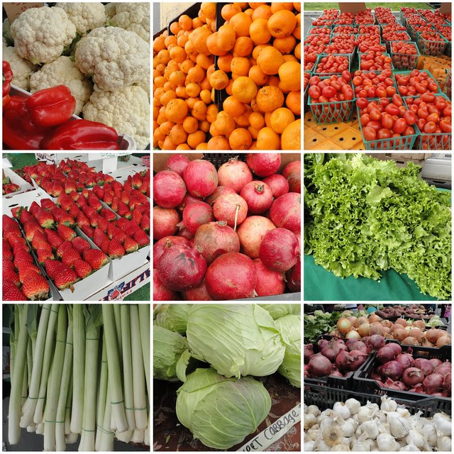 Farmers Market Los Angeles Jan 2010 Collage