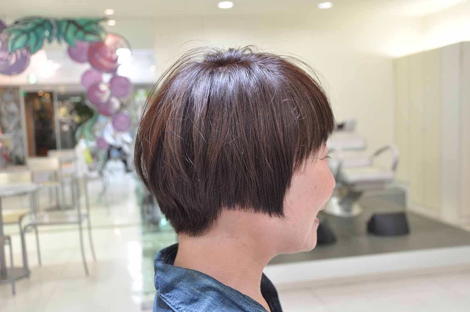 襟足がおさまりづらい方にオススメの丸いボブ ショートカットとくせ毛が得意なくせもの美容師のブログショートカットとくせ毛が得意なくせもの美容師のブログ