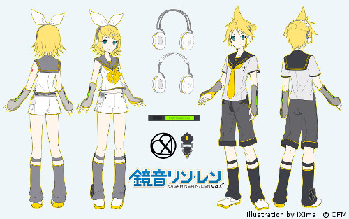 音楽制作 鏡音リン レン V4x デモソング 衣装設定資料公開 初音ミク公式ブログ