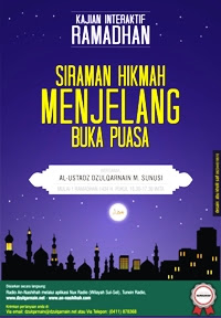 Siraman Hikmah Menjelang Buka Puasa (Khusus Ramadhan 