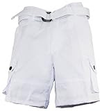 American Heritage Boys White Cargo Short with Belt