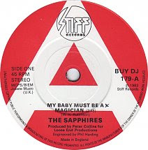 45cat The Sapphires Uk My Baby Must Be A Magician Whenever You Want My Love Stiff Uk Buy Dj 179