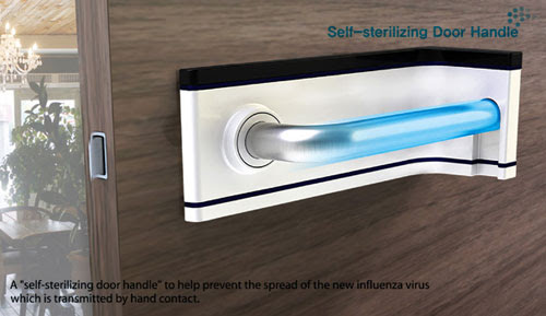 Door Handle With Self-sterilization System - High Tech Gadgets To Give Your Home A Futuristic Look