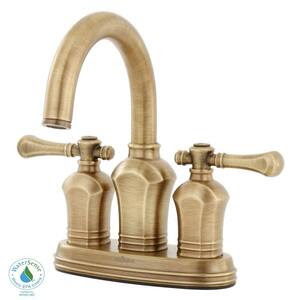  Handle Bathroom Faucet in Antique Brass671138024H  The Home Depot