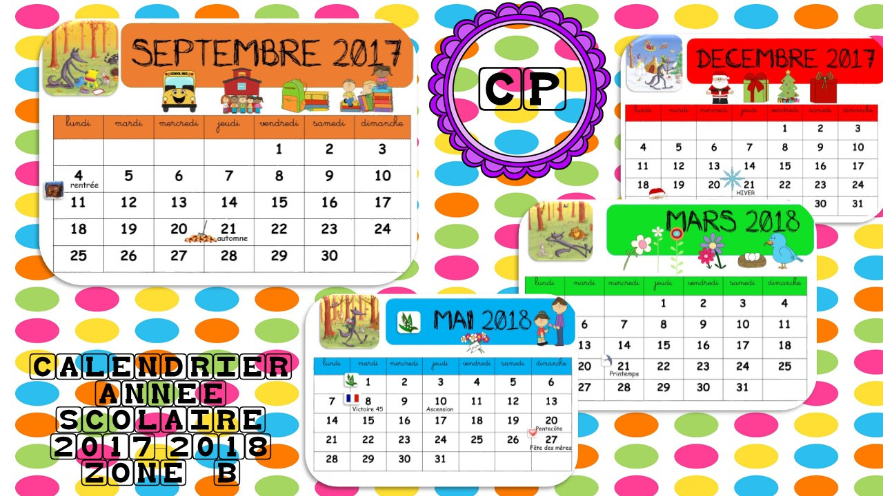 Calendrier 17 18 La Classe De Corinne