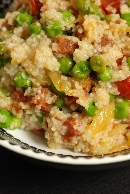 Barley Couscous with Chorizo and Vegetables© by Haalo