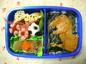 ティラノサウルス弁当 キャラ弁 キャラ弁とハンドメイド生活 楽天ブログ