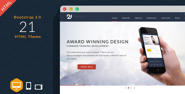 21 - Multipurpose HTML Theme 
