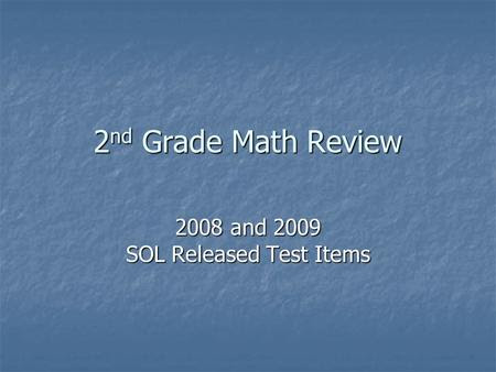 5th Grade Math Sol Released Test 2009  8th grade algebra released test questions worksheets for 