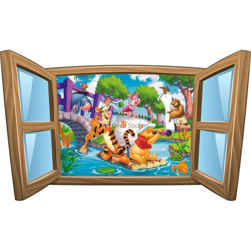 Home Garden Sticker Enfant Fenetre Winnie L Ourson Ref 973 Home Decor