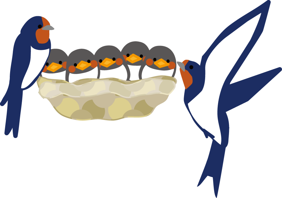 ツバメのイラスト 無料イラスト