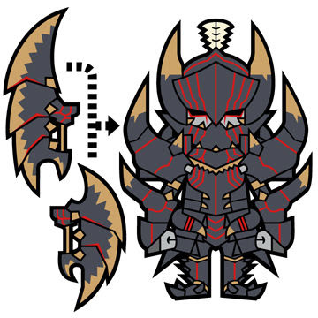 イラスト アカムト装備 覇爪アムルカムトルム クマハチのモンハンblog