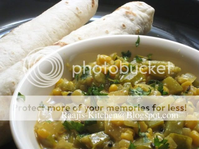 RidgeGourd channa curry