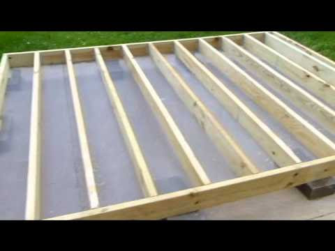 michel f.: how to build a base for a vinyl shed