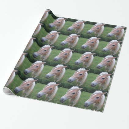 BLONDE HORSE WRAPPING PAPER