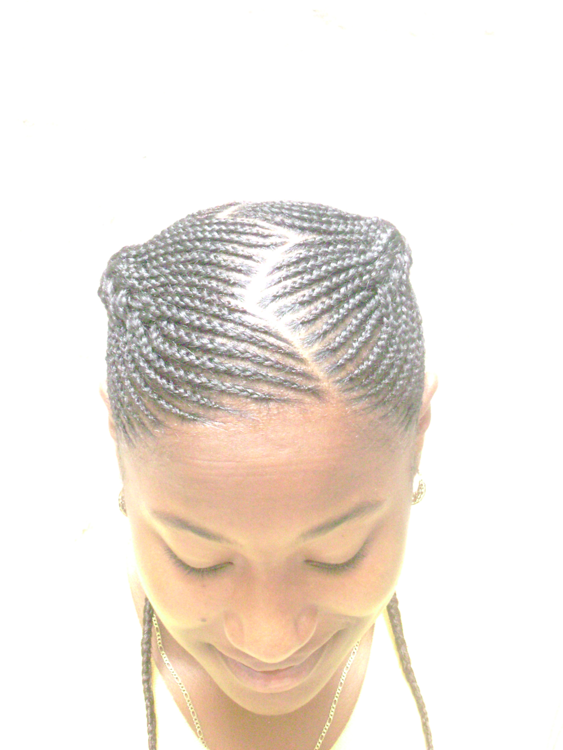 Cornrow braided hairstyle - thirstyroots.com: Black Hairstyles