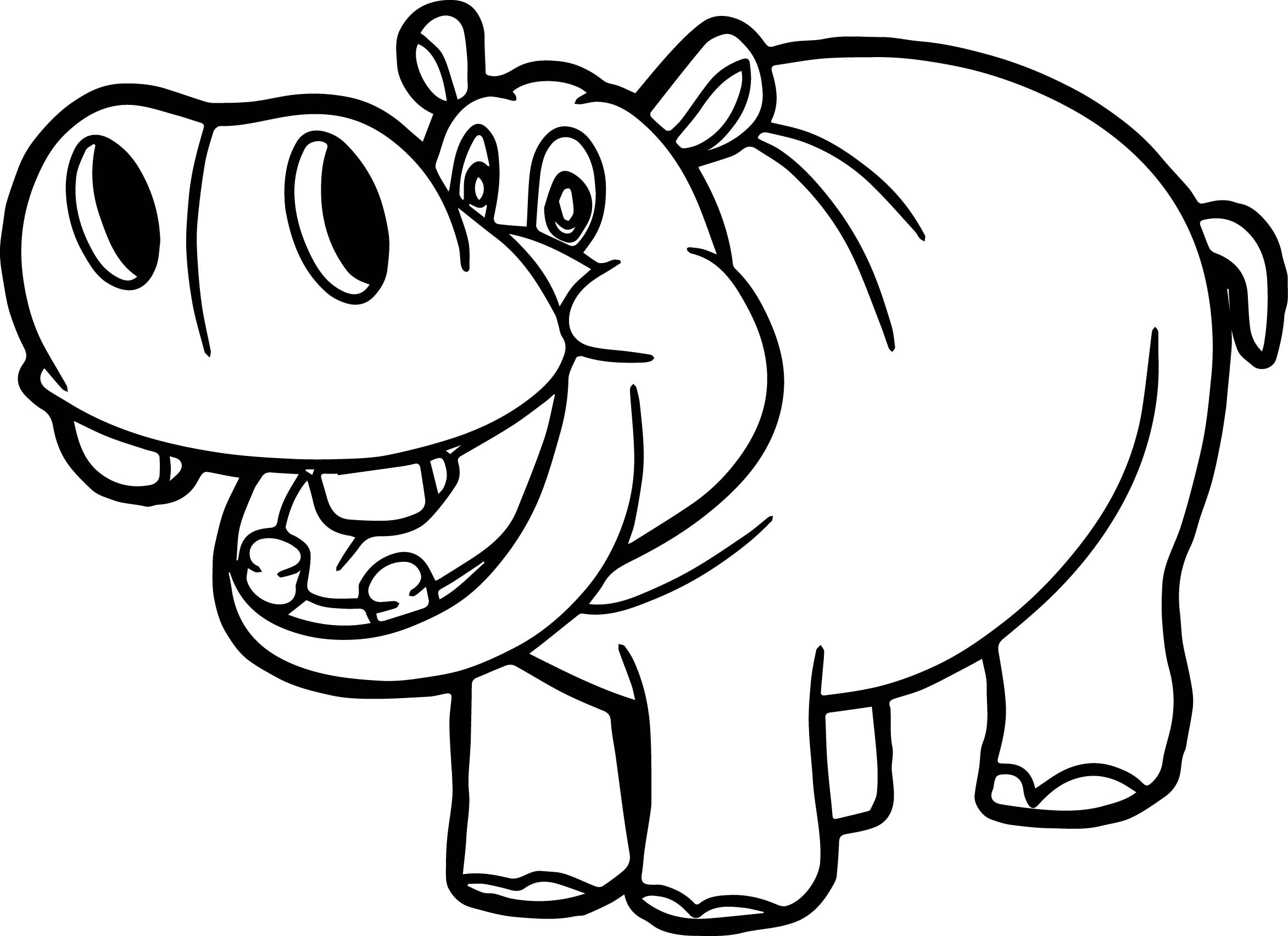 Download Hippopotamus Coloring Pages at GetColorings.com | Free ...