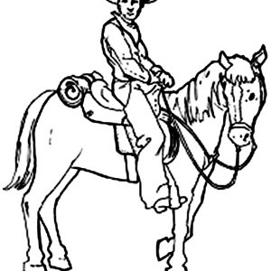 Download Horse And Cowboy Drawing at GetDrawings | Free download