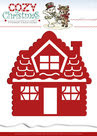 YCD10034 Snijmal Yvonne Creations Cozy Christmas Gingerbread House