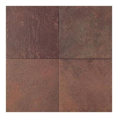 Daltile Continental Slate Indian Red 18 in. x 18 in. Porcelain Floor and Wall Tile 18 sq. ft 