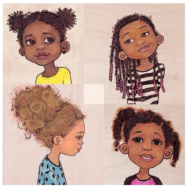 Curly Hair Natural Hair African Americans Black Kids Black Drawings Burneaway